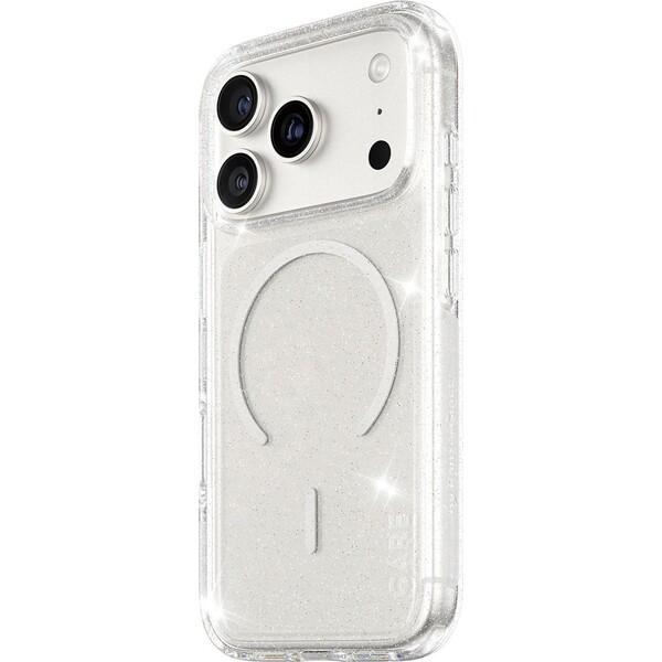 PanzerGlass® CARE Star Lit kryt s MagSafe Apple iPhone 17 Pro třpytivý/bílý