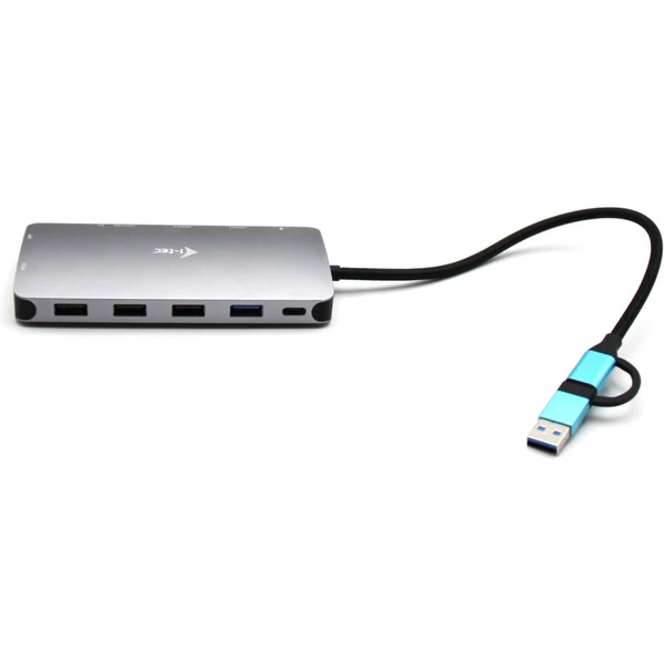 i-tec USB 3.0 USB-C/TB3 3x Display Metal Nano Dock with LAN + - Dokovací stanice - Obrázek ARIXF00101