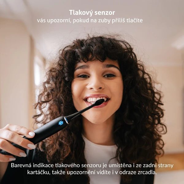 TrueLife SonicBrush Clean70 UV sonický kartáček černý - Zubní kartáčky - Obrázek ARUL000K01
