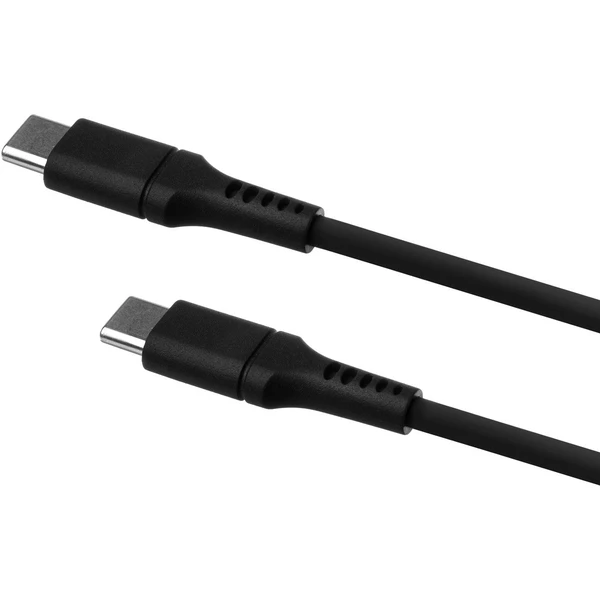 FIXED Liquid silicone kabel USB-C/USB-C (PD), 0.5m, USB 2.0, 60W, černý - Kabely - Obrázek ASS1000601