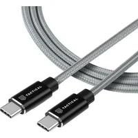 Tactical Fast Rope Aramid Cable USB-C/USB-C (100W 20V/5A) 0,3m šedý - Kabely