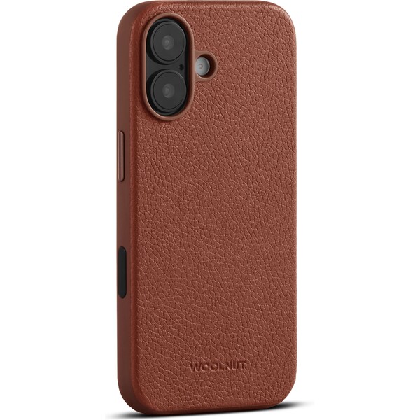 Woolnut MagSafe kožený kryt iPhone 17 hnědý
