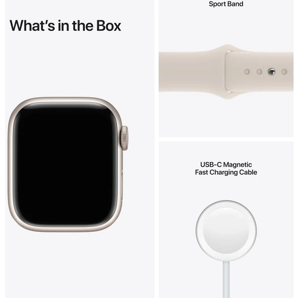 Apple Watch Series 7 Cellular 41mm hliník - Chytré hodinky - Obrázek ATZZ000501