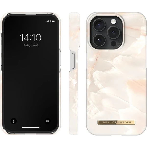 iDeal Of Sweden Fashion zadní kryt iPhone 15 Pro Rose Pearl Marble - Pouzdra - Obrázek AU80000O01