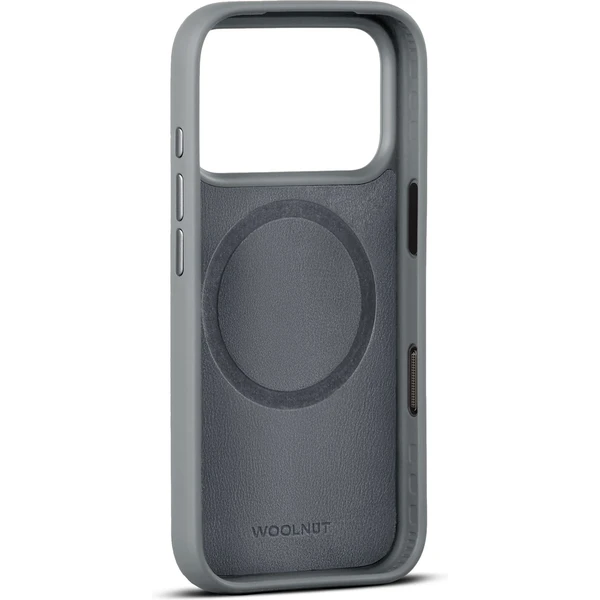 Woolnut MagSafe kožený kryt iPhone 17 Pro šedý - Pouzdra - Obrázek AULH000K01