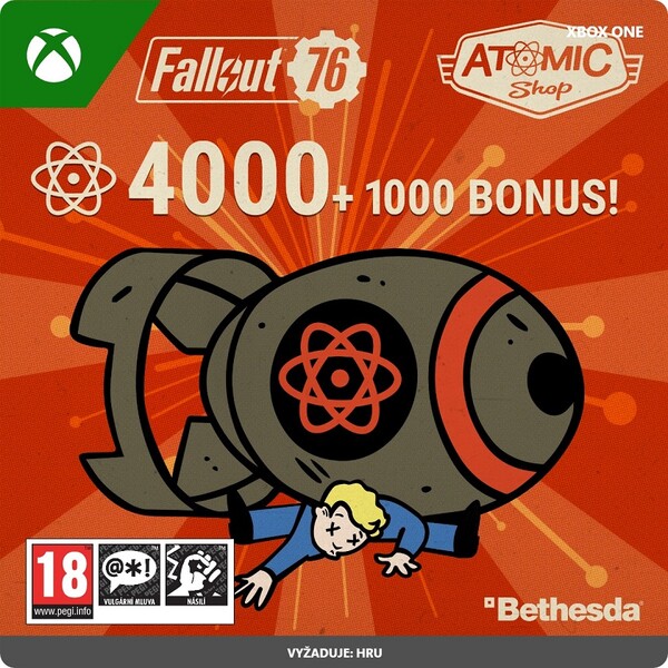 Fallout 76: 4000 (+1000 Bonus) Atoms  (Xbox One)