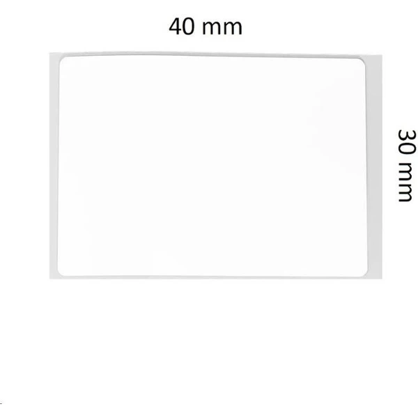 Niimbot štítky R 40x30mm 230ks pro B21, B3S, B1 bílé - Pásky pro štítkovače - Obrázek AXR0000N01