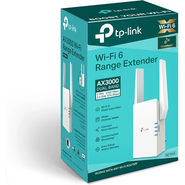 TP-Link RE705X WiFi 6 repeater - Wi-Fi extendery - Obrázek AYOI300401