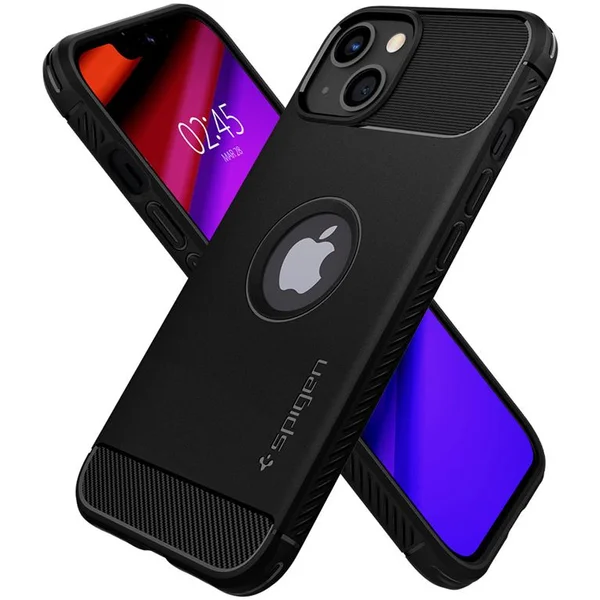 Spigen Rugged Armor kryt iPhone 13 černý - Pouzdra - Obrázek AZ4Z000501
