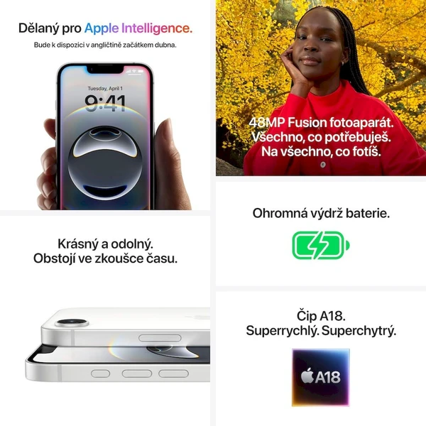 Apple iPhone 16e 128GB černý - Mobilní telefony - Obrázek B0PD000K01
