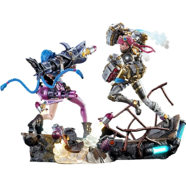 Soška PureArts League of Legends - Jinx & Vi 1/6 Scale Statue Bundle - Sochy a sošky - Hlavní obrázek