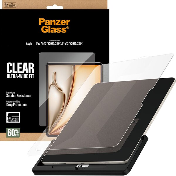 PanzerGlass® Sklo s instalačním rámečkem Apple iPad Air 13"/Pro 13" (2024/2025)