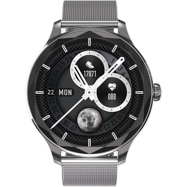 Garett Smartwatch Viva silver steel Zlatá