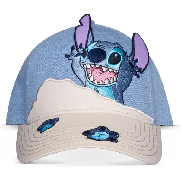 DIFUZED Kšiltovka Lilo & Stitch zakřivená faktura Cap Beach Day Stitch Vícebarevná