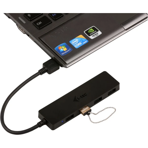 i-tec USB 3.0 SLIM HUB 4 Port passive černý - USB huby - Obrázek B19B000501