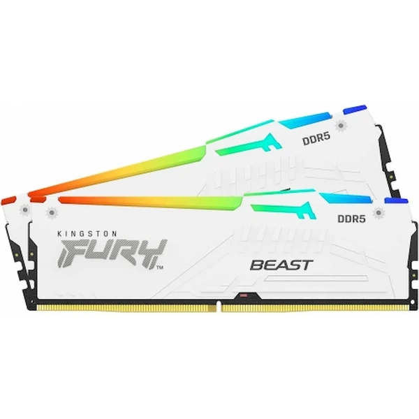 Kingston Fury Beast White RGB 64GB (2x 32GB) DDR5 6000MHz - Operační paměti - Hlavní obrázek
