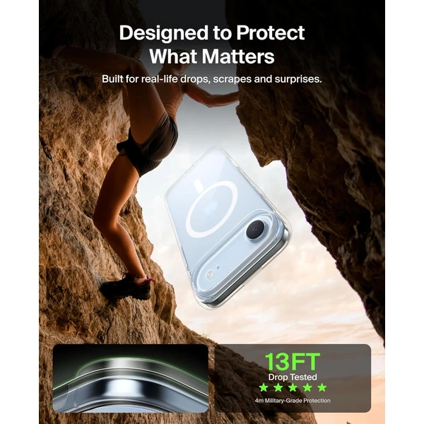 Belkin SheerForce MagSafe kryt iPhone Air čirý - Pouzdra - Obrázek B1CN000K01