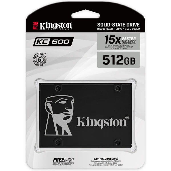 Kingston KC600 SSD 2.5'' 512GB - SSD disky - Obrázek B1HV000501