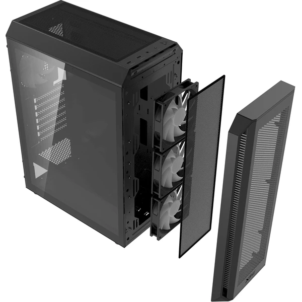 ADATA XPG Valor Air Plus černá - Počítačové skříně - Obrázek B1KK000K01