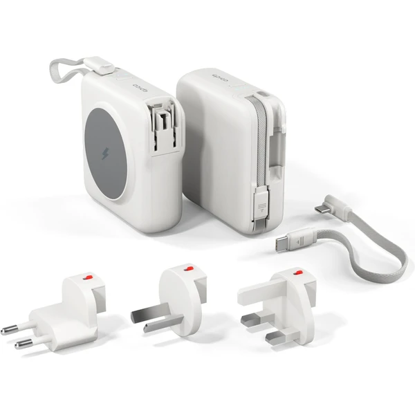 Epico UltraPack 3in1 10000mAh Mag+ cestovní powerbanka a adaptér s MagSafe bílý - Nabíjecí skříně - Obrázek B1OI000K01