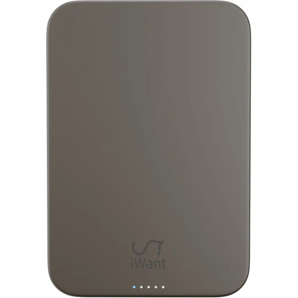 iWant Qi2 MagSafe hliníková powerbanka 10000 mAh titanová - Powerbanky - Obrázek B26C000O01