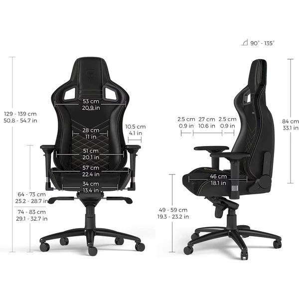 noblechairs EPIC herní židle černozlaté - Židle - Obrázek B28A000P01