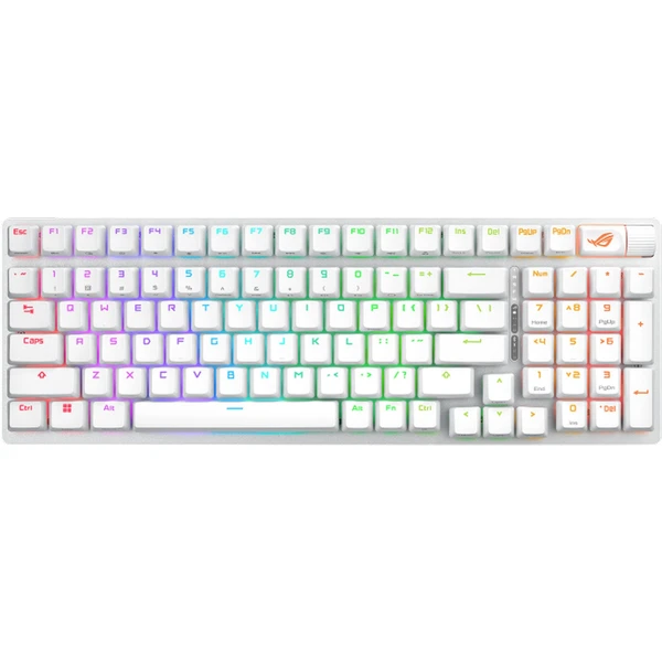 ASUS ROG Strix Scope II 96 (ROG NX SNOW / PBT) bezdrátová herní klávesnice US bílá - Klávesnice - Obrázek B2C4000K01