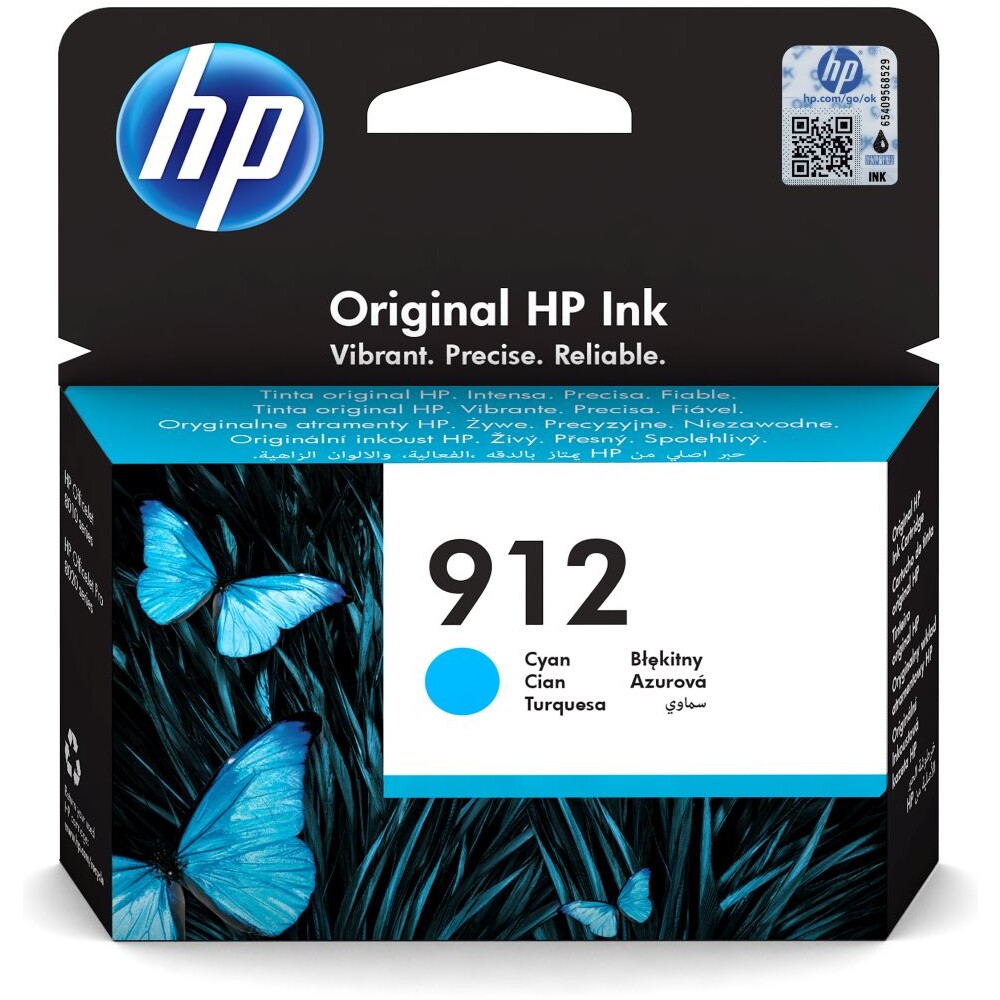 HP 912 inkoustová cartridge azurová