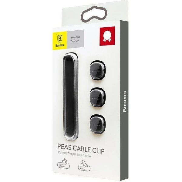 Baseus Peas organizér kabelů černý - Organizéry - Obrázek B32R000K01