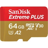 SanDisk micro SDXC karta 64GB Extreme PLUS + adaptér - Paměťové karty