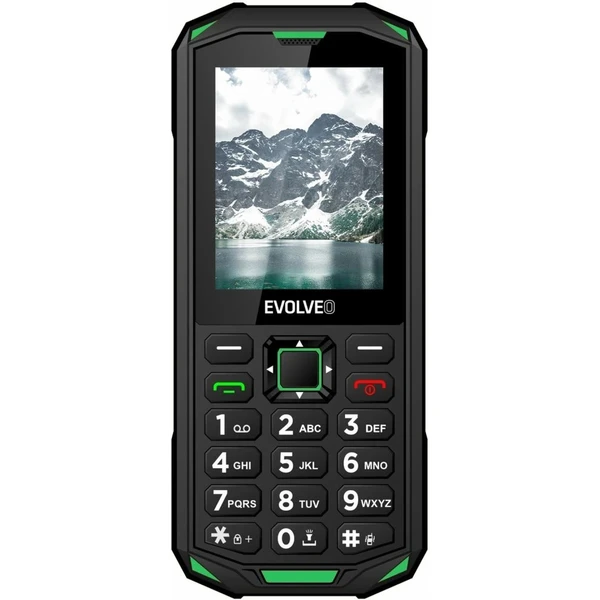EVOLVEO StrongPhone X5 vodotěsný odolný Dual SIM telefon černo-zelený - Mobilní telefony - Obrázek B33F000P01