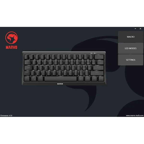Marvo Hecate 61B herní mechanická klávesnice černá (US) - Klávesnice - Obrázek B38D000K01