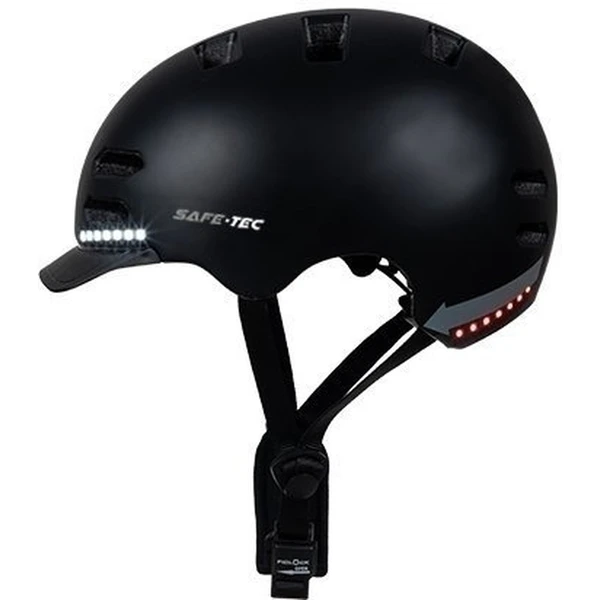 Safe-Tec SK8 chytrá helma na skate, kolobežku S (53cm- 55 cm) černá - Elektrické koloběžky - Obrázek B3FY000501