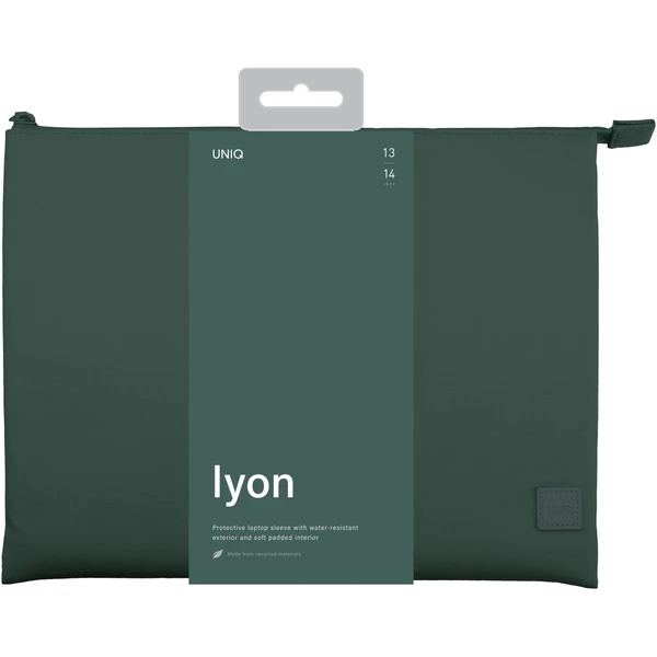 UNIQ LYON Sleeve pouzdro pro 14” notebook zelené - Pouzdra - Obrázek B3M6000601