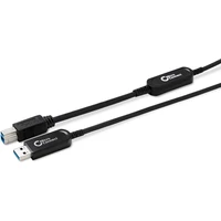 MicroConnect Premium Optic Fiber USB-A/USB-B optický kabel 10m černý - Kabely a redukce