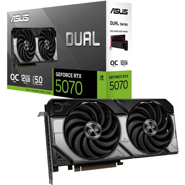 ASUS Dual NVIDIA GeForce RTX 5070 12GB GDDR7 OC - Grafické karty - Obrázek B3RI000K01