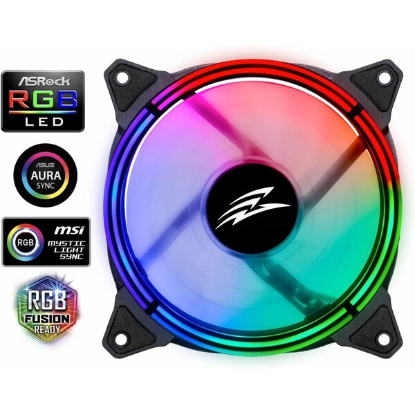 EVOLVEO 12RS ventilátor 120mm RGBFAN12RS Černá
