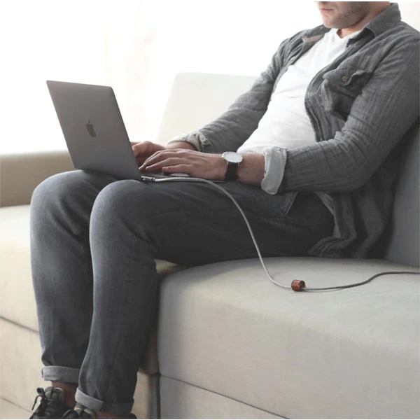 Native Union Belt Cable Pro USB-C/USB-C napájecí kabel 240W 2,4m, zebra - Kabely a redukce - Obrázek B3V3000K01
