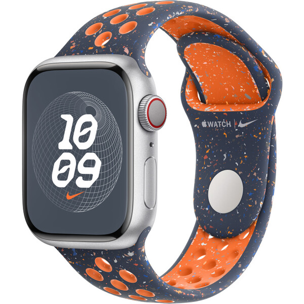 Apple Watch 38/40/41 mm Blue Flame sportovní řemínek Nike – M/L MUUU3ZM/A