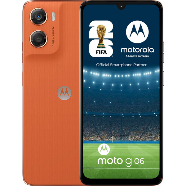 Motorola Moto G06 4/64GB DS GSM PANTONE  Oranžová