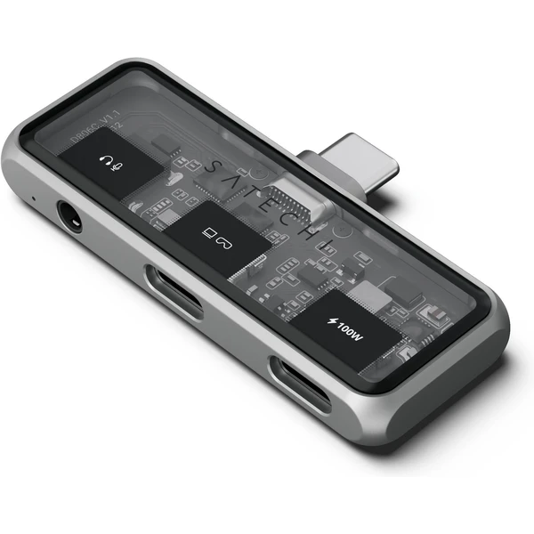 Satechi Mobile XR Hub s duálním USB-C a audio portem vesmírně šedý - USB huby - Obrázek B4BF000O01
