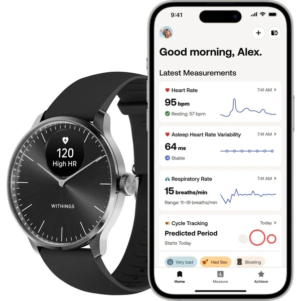 Withings ScanWatch Light 37mm černé - Chytré hodinky - Obrázek B4E7000701