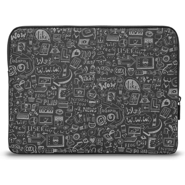CONNECT IT Doodle pouzdro pro notebook 13.3" černé - Pouzdra - Obrázek B4N0000J01