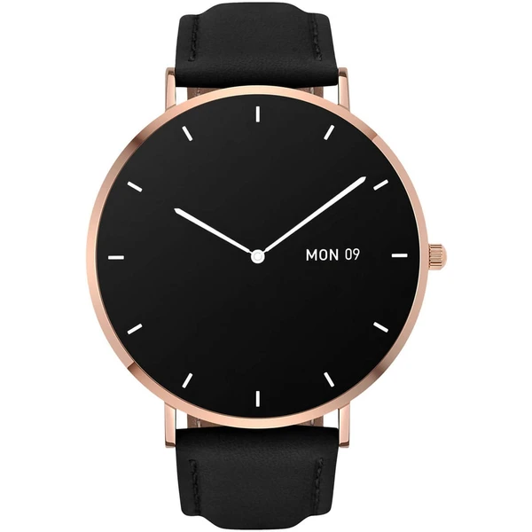 Garett Smartwatch Verona zlatá, černá kůže - Chytré hodinky - Obrázek B4O4000O01