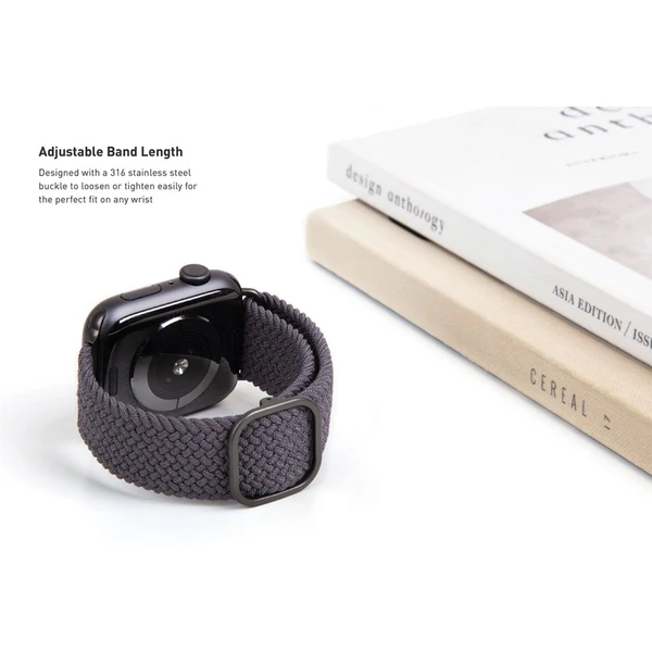 UNIQ Aspen Braided řemínek Apple Watch 42/41/40/38mm růžově zlatý - Řemínky - Obrázek B4YR600301