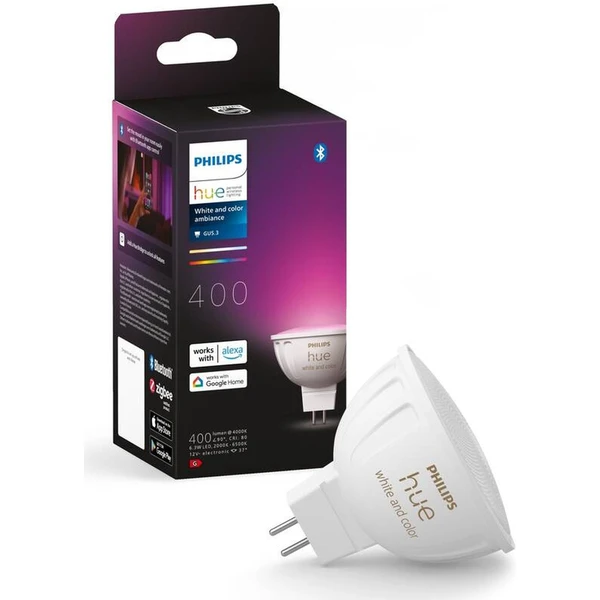 Philips Hue WACA LED RGB žárovka GU5,3 MR16 - Žárovky - Obrázek B5M3000L01