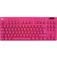 Logitech Pro X TKL LIGHTSPEED herní klávesnice Tacktile (US) růžová - Klávesnice