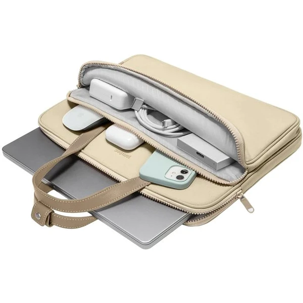 tomtoc Shoulder Bag 14" a 13" MacBook Pro / Air khaki - Brašny - Obrázek B5W0000601