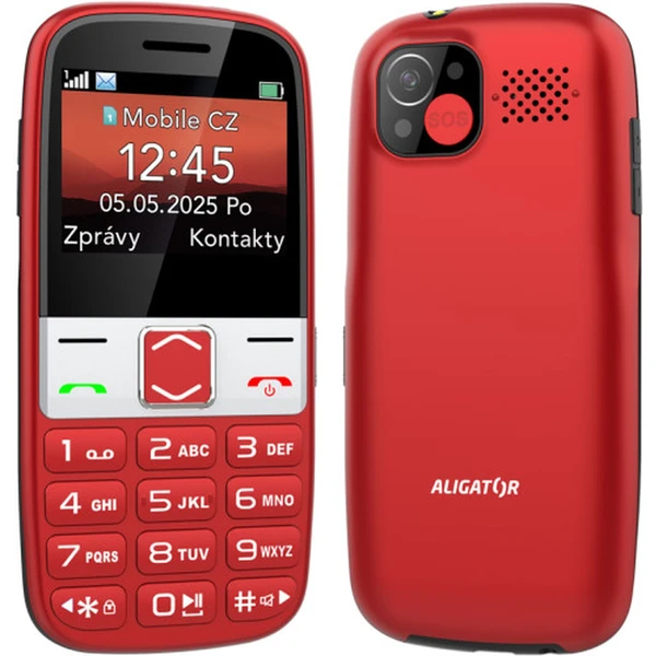 ALIGATOR A775 Senior + stolní nabíječka červený - Mobilní telefony - Obrázek B5WG000J01