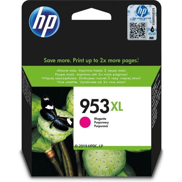 HP F6U17AE č. 953XL Růžová originální - Cartridge - Obrázek B6PG100501